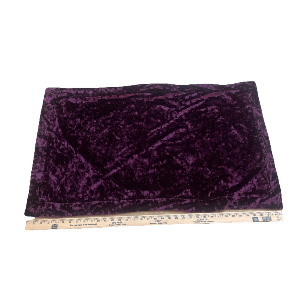 Crushed Velvet Burgundy Pillow‎ Cover Mainstays Standard 36X22